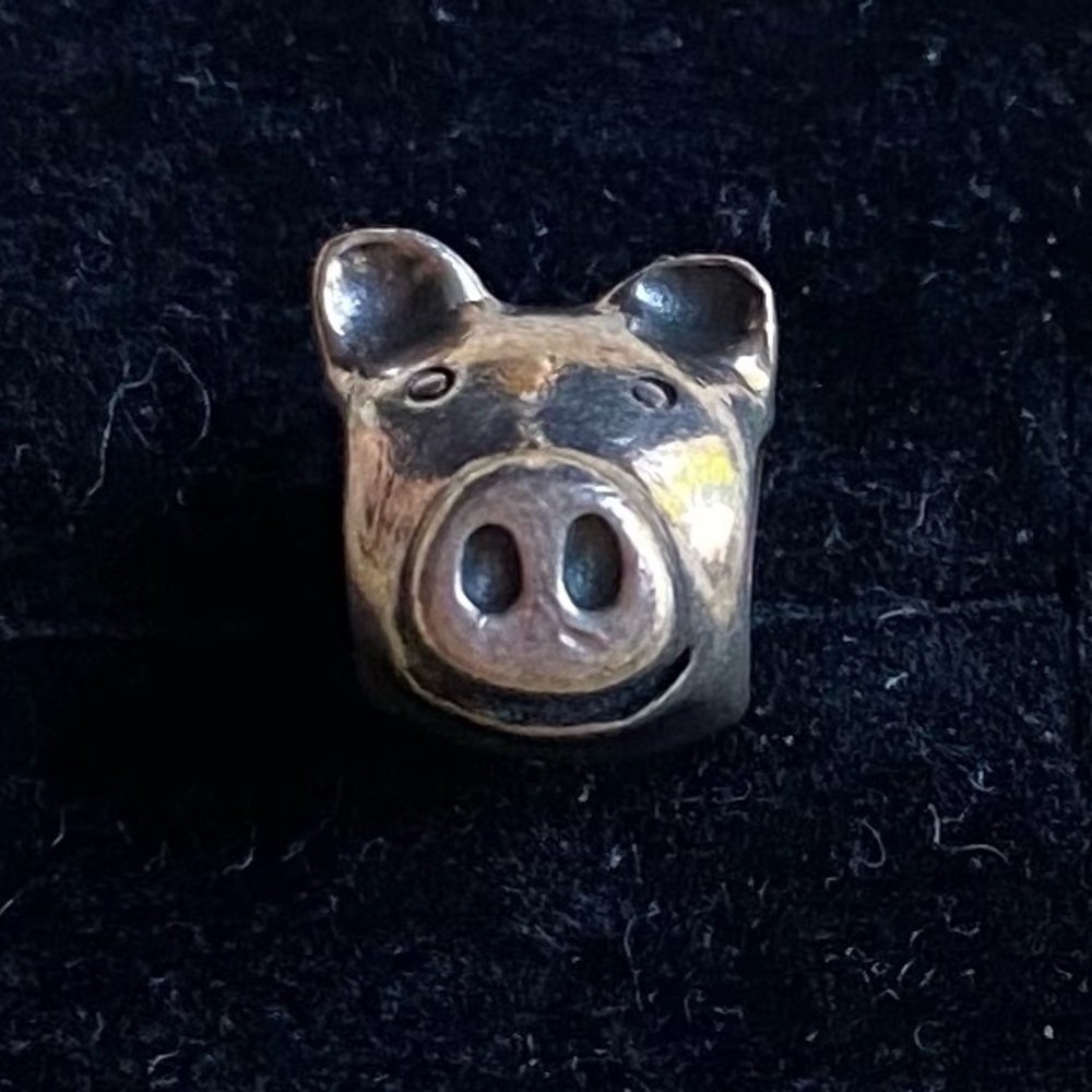 RETIRED Pandora Pig Charm